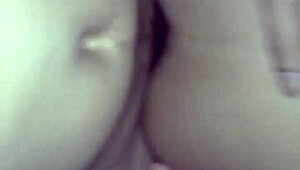 milf's first anal experience with moaning and creampie