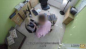 loan4k marvelous teen 18+ undresses and spreads tiny 18+ legs for money