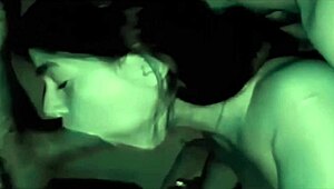 amateur girls get wild at holiday party with oral and anal