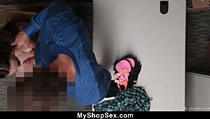 Shoplifting suspect was caught in the act in the cctv camera - myshopsex