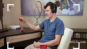 Stepmom's hot tricks outshine stepson's cheap ones with Ivy Ireland and Josh Rivers.