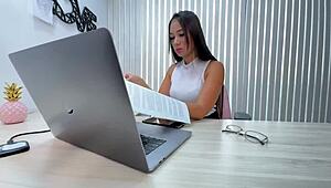 Big booty latina daniela andrea gets punished by her muscular boss in a wild office fuck session