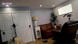 Busty blonde Logan Lace says, I love deepthroating this cock and getting my pussy fucked hard