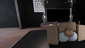 playing with goth friend in roblox