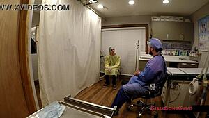 sheila daniels gets anal fingered in tampa university physical exam.