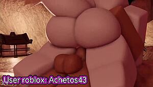 A Pair Of Sharks Swimming Together In The Ocean