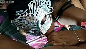 Wow, that Desi house maid Ashavinidini is getting her mouth and ass fucked so hard!