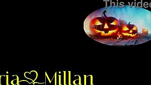 im helping stepsister empty stomach on halloween with puke