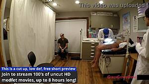 sheila daniels gets anal fingered in tampa university physical exam.