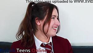 Hot lesbians fuck strap-on!