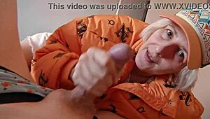 Amateur Milf Receives Homemade Facial After Intense Blowjob