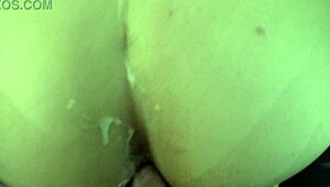 Round ass granny enjoys intense doggystyle fucking with big cock