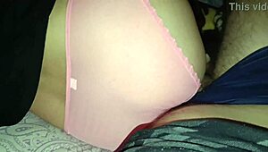 When your stepmother with a tight pussy is in your bed, your cum should be inside her