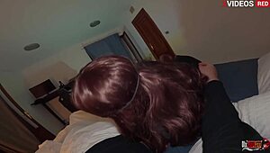 Im Scared Myself And In My Stepsons Bed I Start Sucking His Dick And Asking Him To Fuck My Pussy