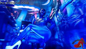 i dressed as spiderbabe for halloween