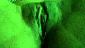 Cute ebony girl rips clothes in sexy stockings striptease while masturbating sensually.