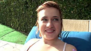 emily kae cums quickly on his thick cock