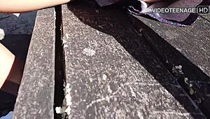 Cute 18-year-old girl in her first interview!