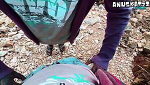 Public Blowjob Ends With Big Cum Load On Face