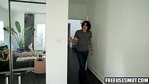 Hot blonde teen 18+ used like toy by stepsister's husband!