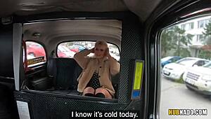 Taxi Driver Fucks Hot Blonde Gina Varney in Car