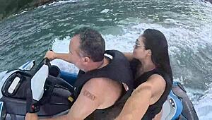 Adventures on jet ski in the sea of Guarujá, São Paulo