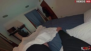 Im Scared Myself And In My Stepsons Bed I Start Sucking His Dick And Asking Him To Fuck My Pussy