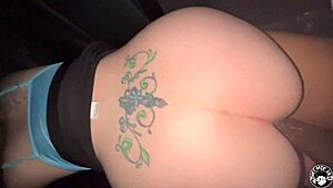 Busty Canadian feels emotional during spring break getting poked in car backseat