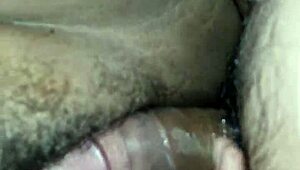 Fucking my fat pussy wife completely on the bed!