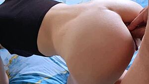 Petite stepsister gives green light for anal sex!