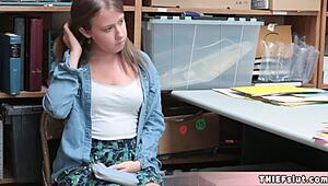 Petite brooke gets roughly punished fucked by cop after caught shoplifting in california!