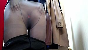 Mature Stepmom Fucks Her Horny Wet Pussy In The Fitting Room!