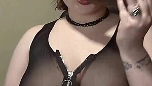 Homemade toy sucking and breast play compilation