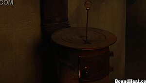 Bound Blonde Slave Submits to Dominant Ladies in Threesome