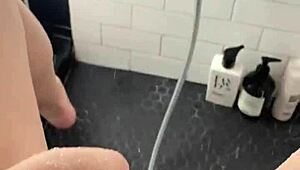 Luxury Teen Nadia Ali Stepsister Compilation in Los Angeles Showers