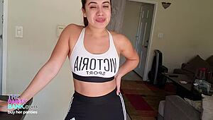 Young Thick Latina With Braces Strips Down And Rubs Her Pink Pussy To Orgasm 😍