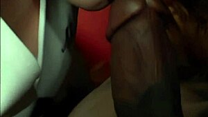 Red-haired babe fucks and sucks cock intensely