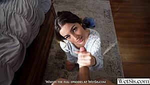 Hot step sister shares bed with Chanel Camryn