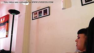 I watch the naughty babysitter tease her stunning body on webcam