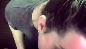 before going to work she deepthroats my entire cock