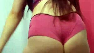 Pounding BBW Novinha's Big Ass in Shorts POV with Intense Thrusts and Boobs Exposed