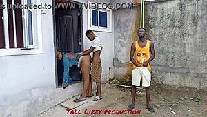 I enjoyed intimate moments with my neighbors on a rainy day outdoors