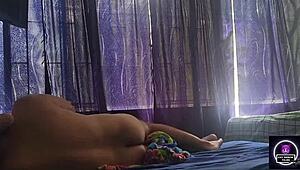 waking up to fingering or riding? colombian couple's morning
