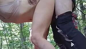 he takes her to the forest and she squeezes the last drop out of his bottle