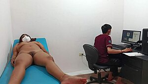 patient shows up for a massage but ends up getting fucked hard by the therapist