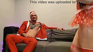 i joined 18yo asian teen's wild xmas gangbang with roommates