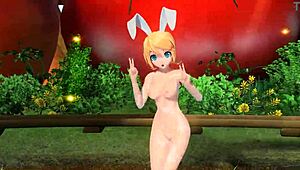 Kagamine Rin Popipo Project Diva nude mod, fully nude and amazing 😍
