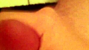 i'm wanking in the toilet, but it's so hard to focus with all this cum building up!