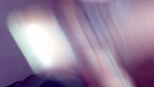 WATCH THIS BIG BLACK DICK CUM HARD ON MY TITS!