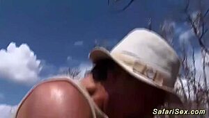 African babe enjoys wild threesome with deepthroat and anal 😍